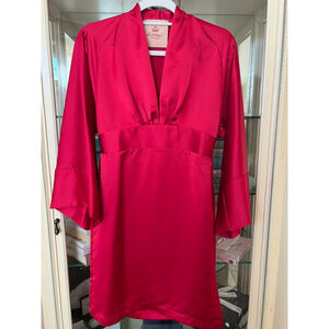 NWT Women's Kitagi Luxury Red Kimono Dress Size 6